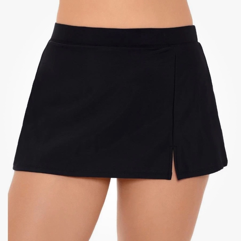 Black Swim Solutions Skirt Thigh Minimizer Size 18